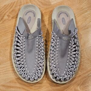 Keen Uneek II Slide Sandals Womens 7.5 Gray Sport Comfort Outdoor Casual Shoes